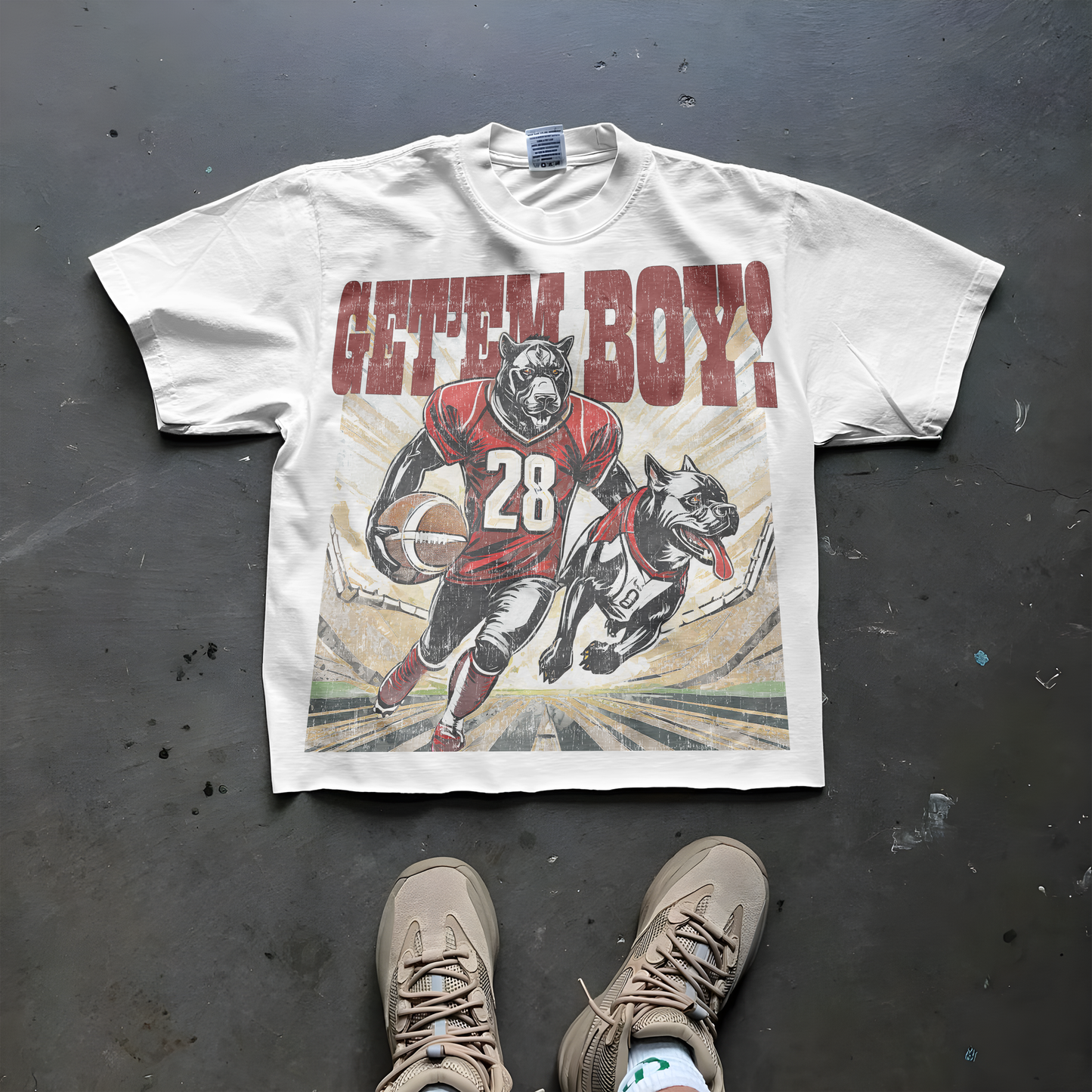 Get'Em Boy **Oversize Deep Drop Shoulder Tee**