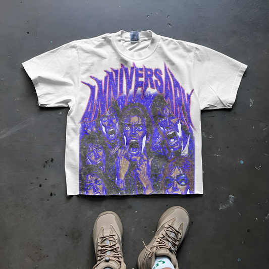 Anniversary  Oversized Cropped T-Shirt