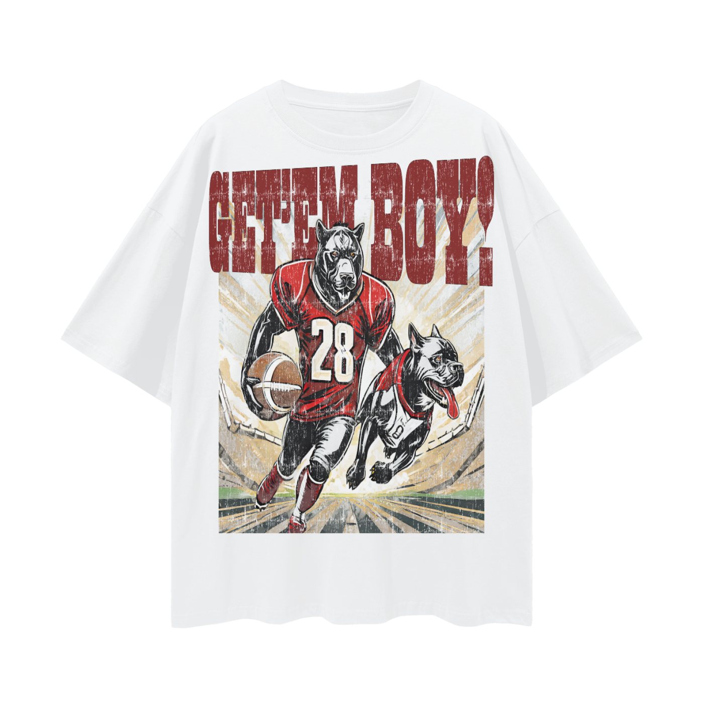 Get'Em Boy **Oversize Deep Drop Shoulder Tee**