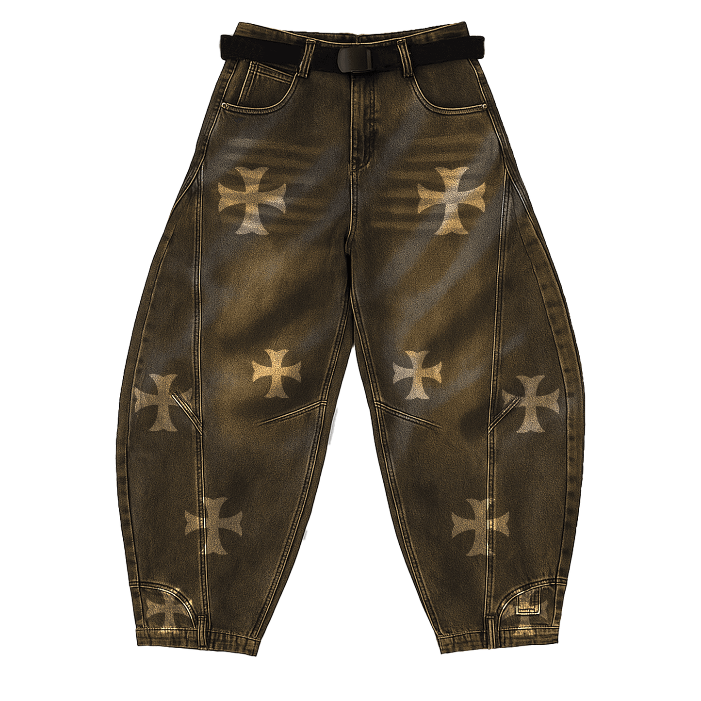 Seven28 Cross Denim - (Loose-Fit Washed Curved Denim Jeans