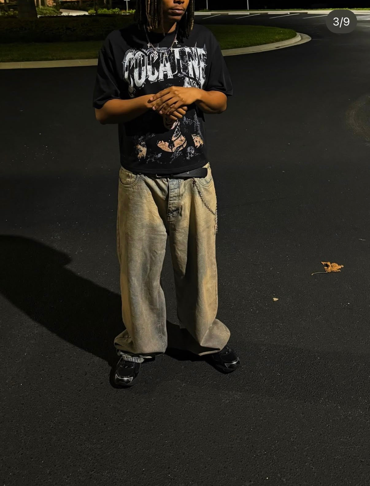 Cocain Noze - ( hort-Sleeved Oversized Cropped T-Shirt