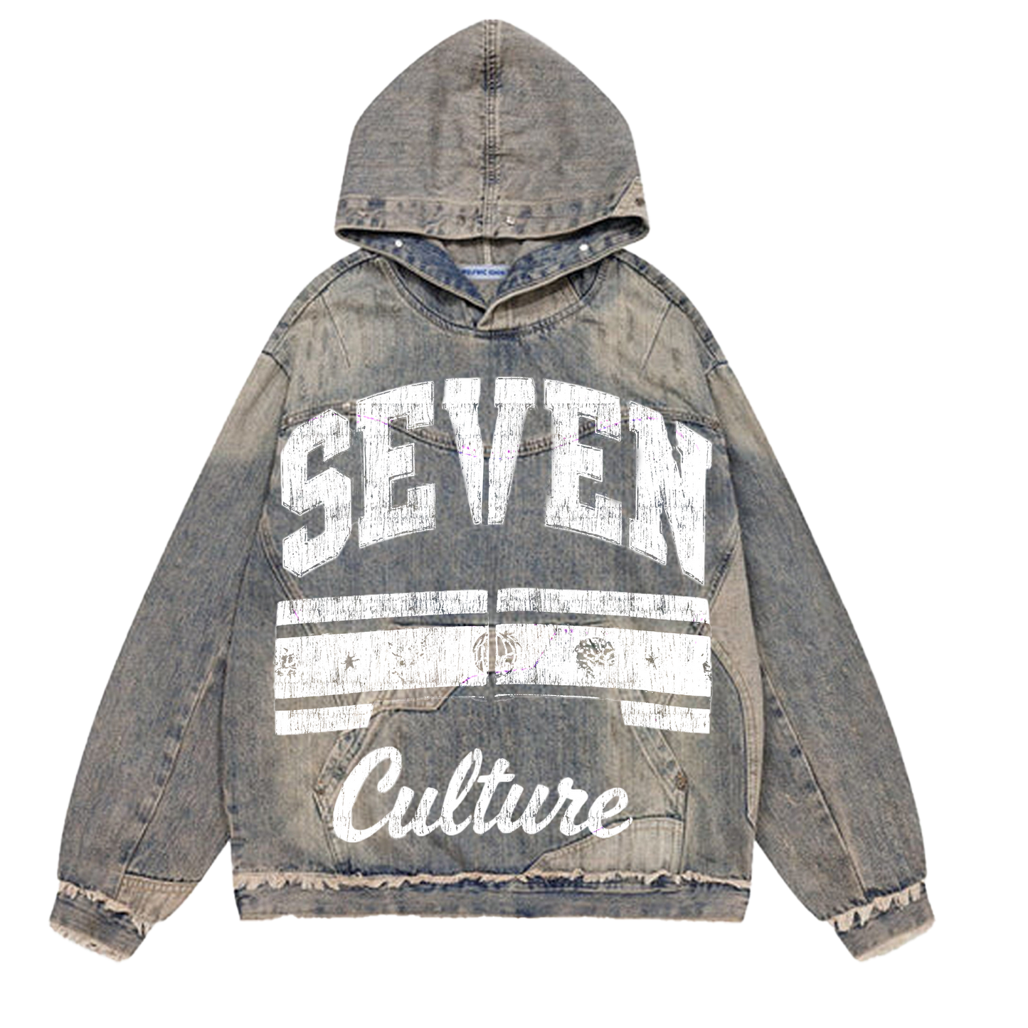 Seven White (Denim Hoodie)