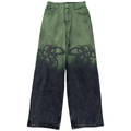Monster Green  - Loose Wide-leg Jeans