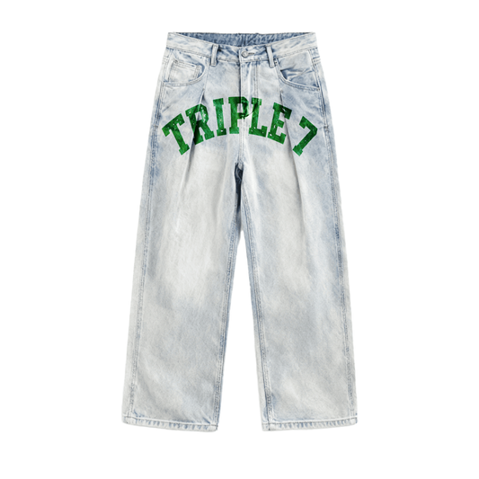 Triple 7 - ( Relaxed Wide-Leg Jeans