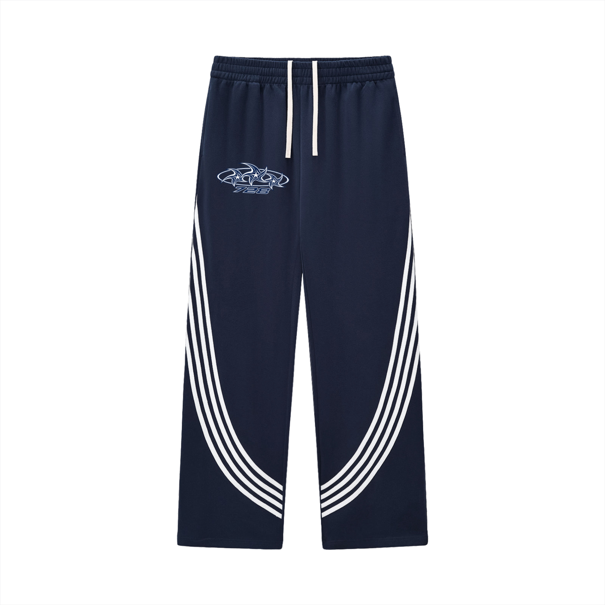 728 Curved Stripe Straight Sweatpants